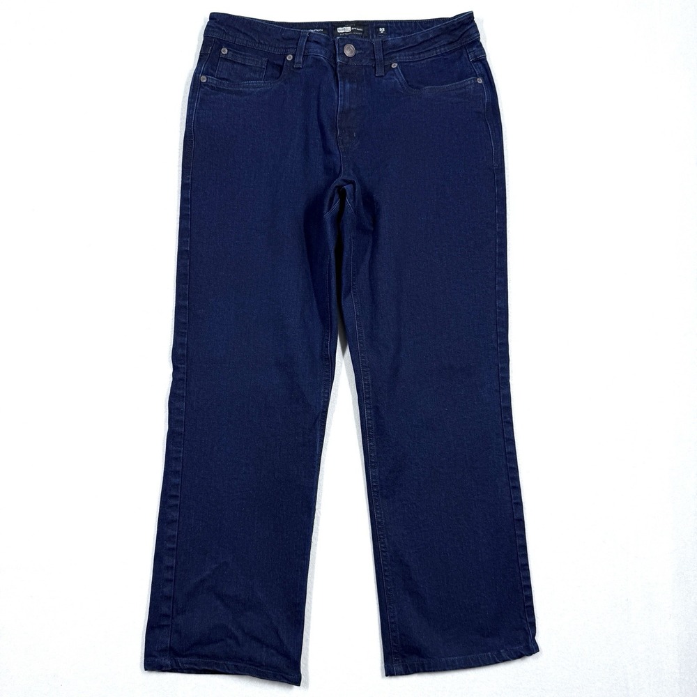 Barbell Apparel Jeans Mens 32x28 Relaxed Athletic Fit Blue Dark‎ Wash Straight